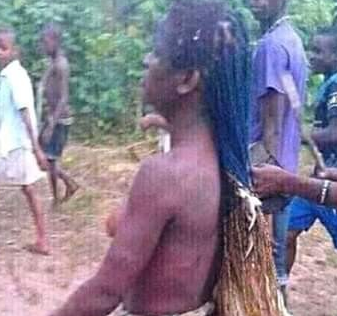 PHOTOS: Outrage as residents strip lady naked over GHC26 stolen chicken