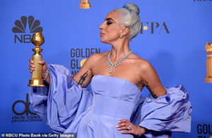 PHOTOS: See the $5m worth of custom-made Tiffany diamonds Lady Gaga wore to the Golden Globes award