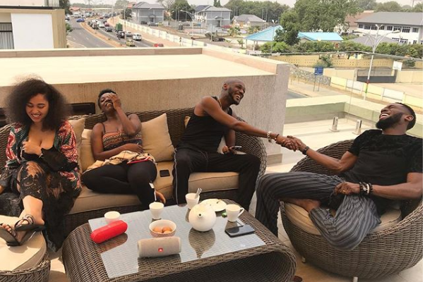 PHOTOS: Dbanj, 2face and their wives are in Ghana for double vacation