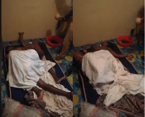 VIDEO: Married woman cries out in pain as she gets stuck with her lover during sex