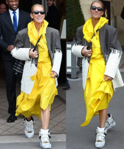PHOTOS: Céline Dion makes another bizarre fashion statement after telling her critics to 'leave her alone'