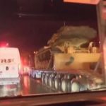Turkish military vehicles deploy to Syria border
