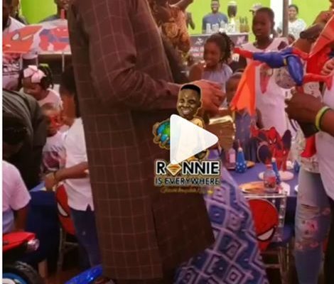 VIDEO: Rev Obofour sprays money on his son during 1st Birthday Celebration