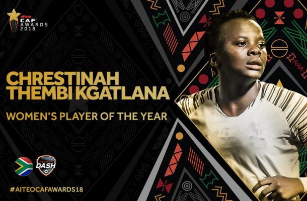 Chrestinah Kgatlana wins 2018 African Women Player of the Year award