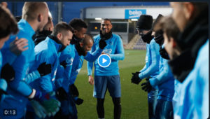 VIDEO| Barcelona players give Kevin Prince-Boateng special, warm welcome to his first training session