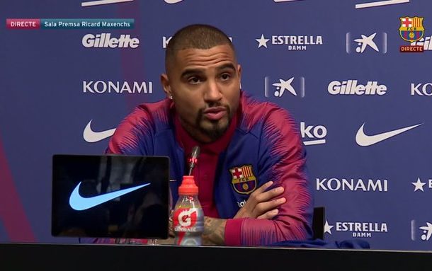 New Barca star K.P Boateng relishes opportunity to play alongside Messi and Suarez