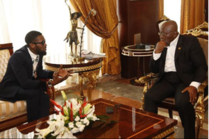PHOTOS: D’Banj visits Ghana’s president