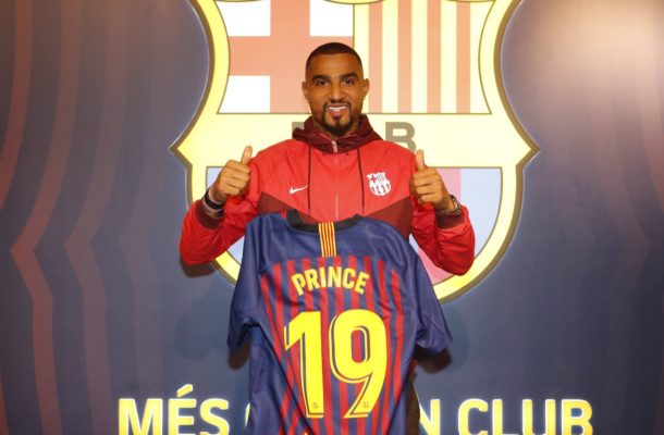 Kevin Prince-Boateng handed number 19 shirt at Barcelona- previously worn by Lionel Messi