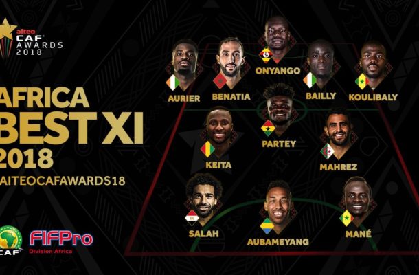 Thomas Partey named in CAF’s 2018 Africa Best XI