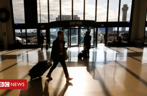 Drone sighting disrupts major US airport