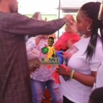 Reverend Obofour ‘sprays’ pounds on son during his 1st birthday