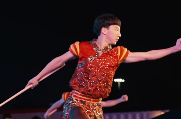 Graceful Chinese dancers put on a show at UAE 2019 Fan Zone