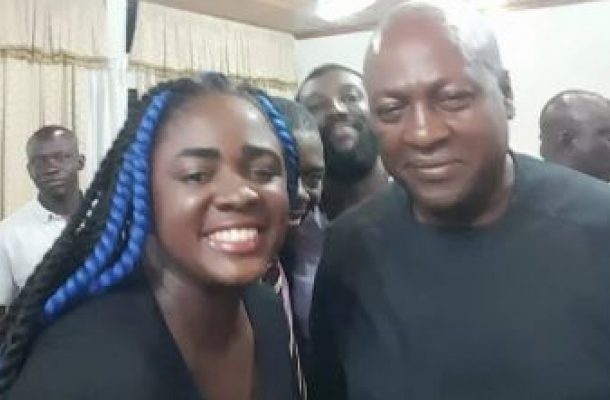 VIDEO: Mahama's 'daughter' twerks to celebrate his flagbearership victory