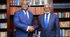 Photos: DRC president visits Namibia's first president, Sam Nujoma