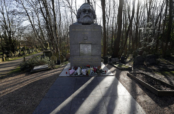 Karl Marx Memorial in England Vandalised With Words 'Architect of Genocide'