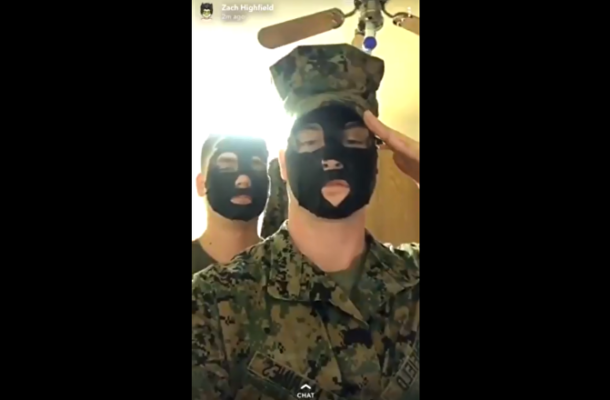 Uniformed US Marines Investigated Over Blackface Snapchat Post (VIDEO)