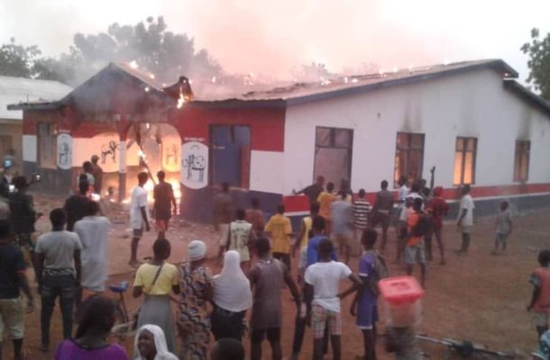 Salaga residents burn NPP office over citing of new regional capital