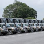 PHOTOS: Akufo-Addo presents 140 cars to Ghana Armed Forces