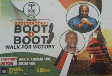 NDC adopts “Boot for Boot” as 2020 theme