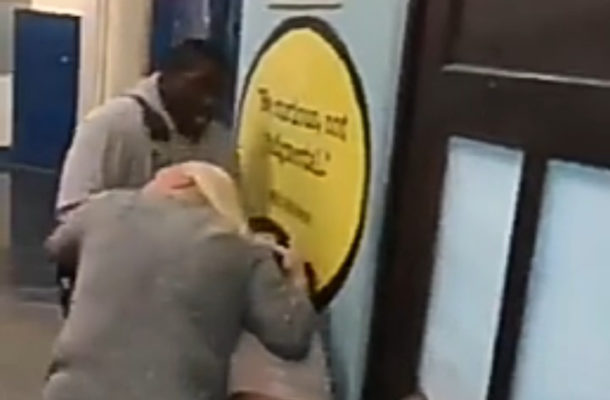 VIDEO: Teacher and student fight dirty in school as other students try to intervene