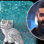 PHOTOS: Drake buys $400,000 iPhone case made of 18-karat gold with blue and white diamonds