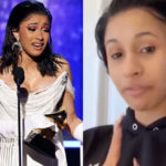 Popular rapper Cardi B goes off social media post her Grammy win. This is why