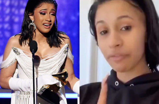 Popular rapper Cardi B goes off social media post her Grammy win. This is why