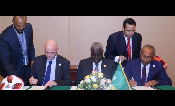 FIFA, CAF and African Union sign historic Memorandum of Understanding on education, anti-corruption and safety