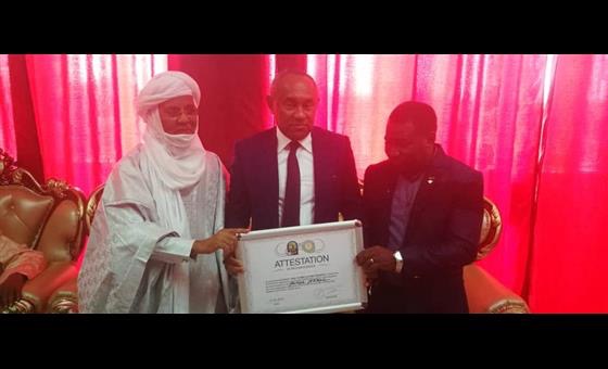 CAF President Ahmad honoured by Niger government