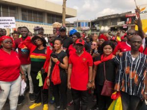 PHOTOS: Zanetor Rawlings, Oye Lithur, NDC bigwigs join hundreds in ‘aagbe wo’ demo