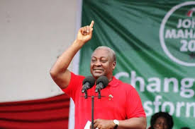 Mahama wins by 95% in provisional results