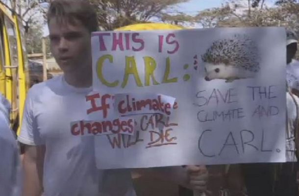 Kenyan students march for climate action in Nairobi