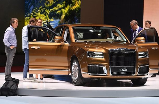 WATCH Russia's Aurus-Brand Luxury Cars Steal the Show at Geneva Motor Expo