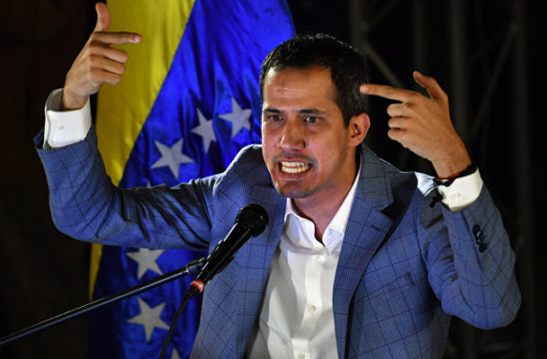 WATCH People Attack Car of Venezuela's Self-Proclaimed President Guaido