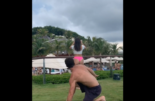 Weird Flex, But No Success: Guy Fails to Impress Girl With His Stunts