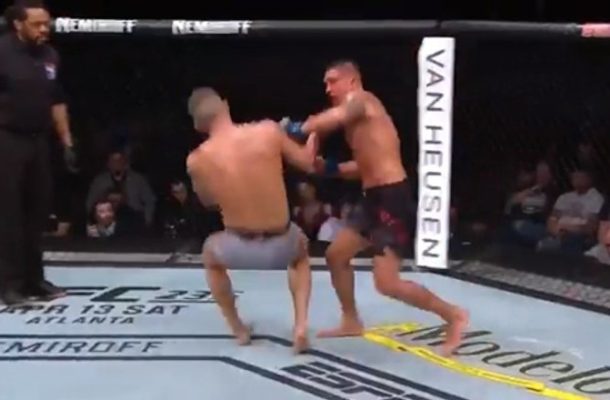 UFC Star Knocks Out Opponent With 'Superman Punch'