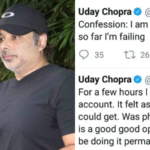 "Confession: I am not ok!" Actor Uday Chopra tweets and deletes message about his failing battle with depression!