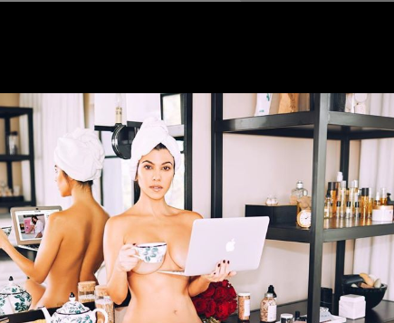 PHOTOS: Kourtney Kardashian shares sultry photos of her stripped down
