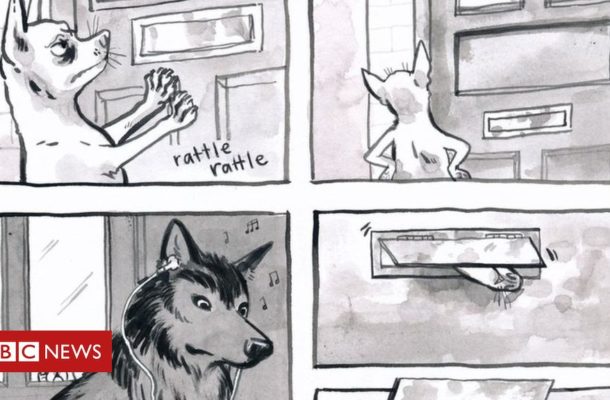 How a bookshop wolf handles awkward customers