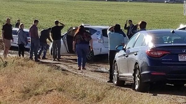 Nearly 100 drivers followed a Google Maps detour -- and ended up stuck in an empty field
