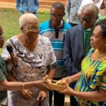 Matilda Amissah-Arthur donates to Kwesi Amissah-Arthur SHS in Moree