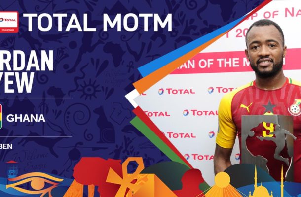 Ghana striker Jordan Ayew wins MOTM award in draw against Benin