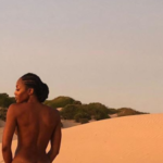 PHOTOS: Super model, Naomi Campbell strips down completely in new shoot