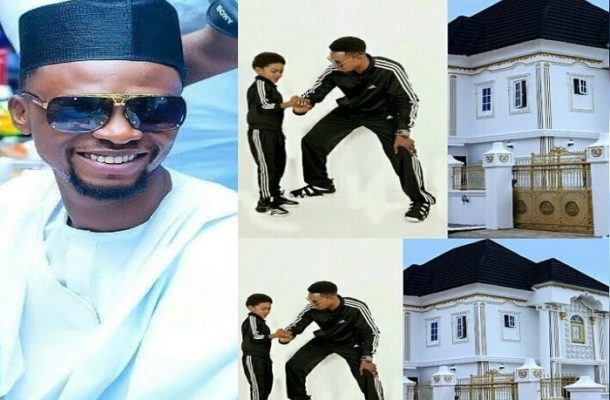 PHOTOS: Comedian, I Go Dye, gifts his son a massive house as he turns 9