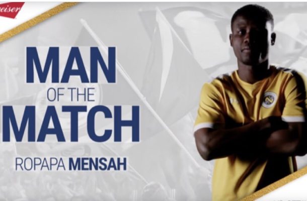 Ropapa Mensah named Man of the Match in Nashville draw
