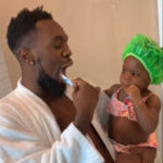 VIDEO: Patoranking shares heartwarming bathroom video with daughter