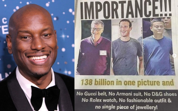 Tyrese slams those sharing photos of non-flashy billionaires