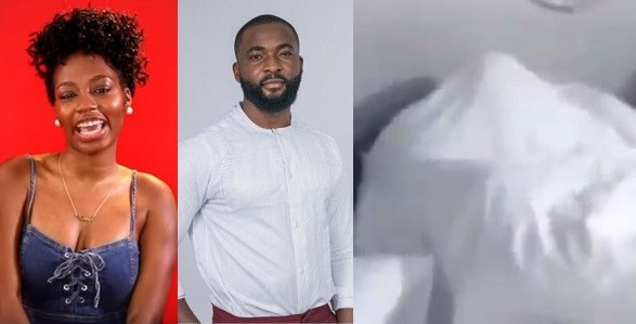 VIDEO: BBNaija housemates caught getting steamy between sheets in passionate 'session'
