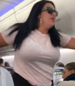 VIDEO: Woman assaults her boyfriend on plane for looking at other women