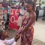 VIDEO: Lady embarrasses boyfriend who hired videographer to propose to her in public